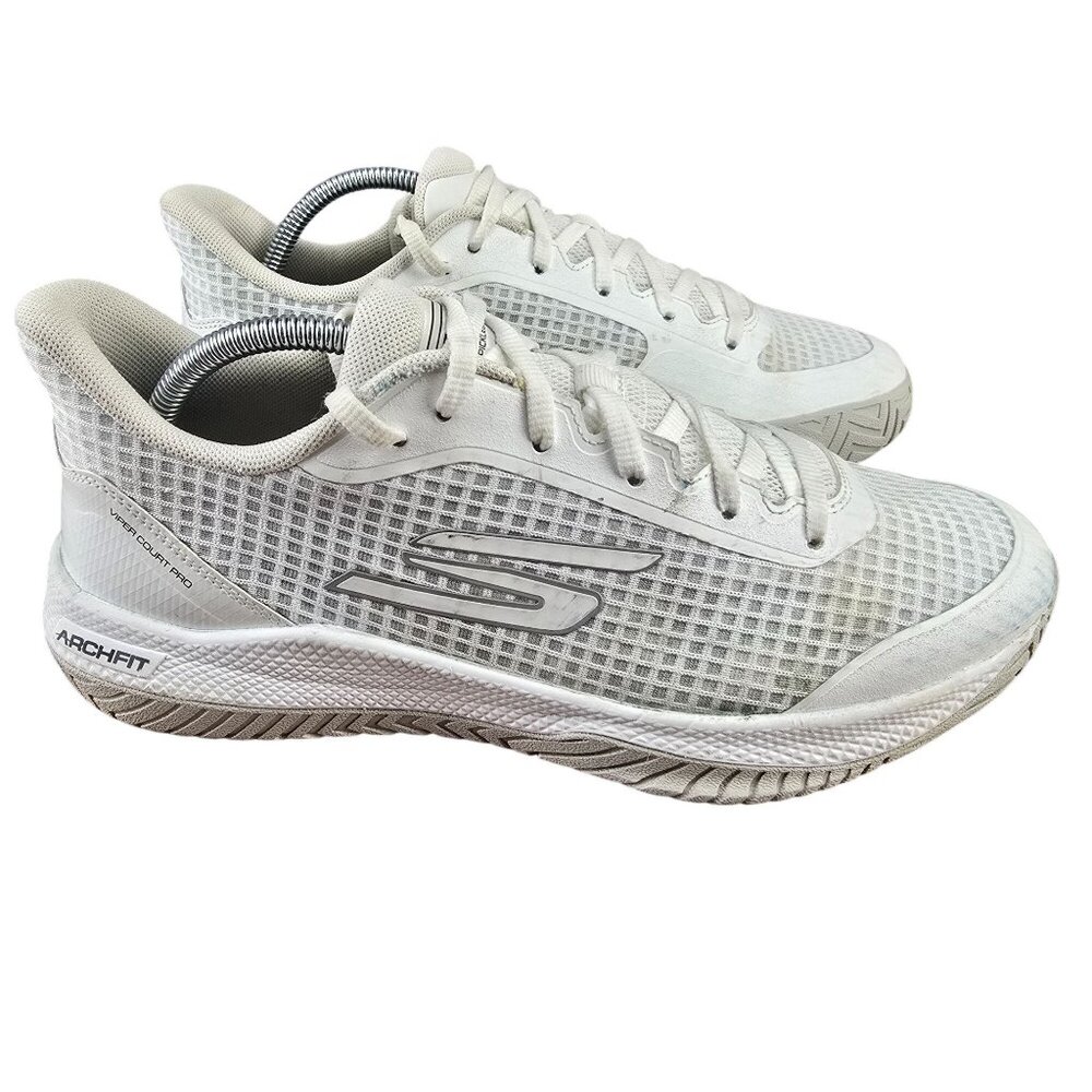 Skechers Mens Arch Fit Sneaker US 9 EUR 42.5 White Textile‎ Upper Shoes